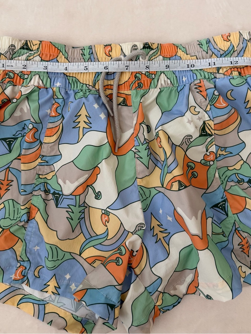 Columbia Women’s S Camping Hiking Print Shorts Drawstring 3” Inseam - Picture 4 of 7